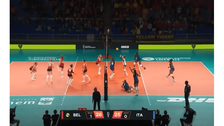 Bélgica festejou vitória em set, que não aconteceu