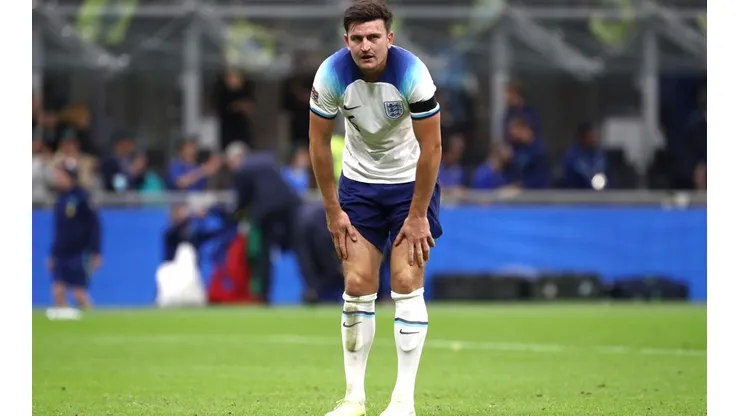 Getty Images/Marco Luzzani - Torcedor indica em sucesso de Harry Maguire