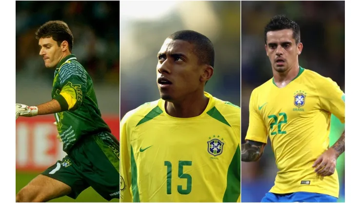Clive Brunskill, Mark Thompson, Buda Mendes/Getty Images - Carlos Germano, Kleberson e Fagner na Seleção Brasileira