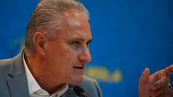 Allan Carvalho/AGIF - Tite em entrevista coletiva.