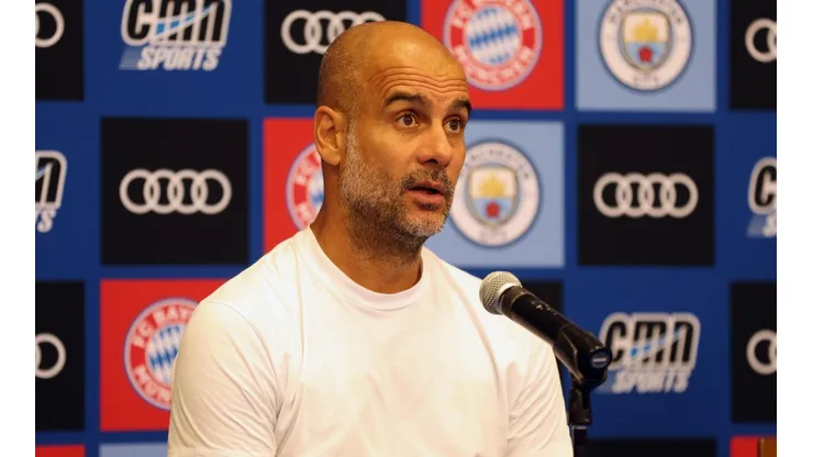 Jamie Squire / Equipe / Getty Images - Guardiola no comando do City.