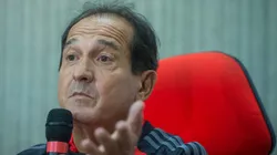 Muricy Ramalho durante sua apresentacao oficial como novo treinador do Flamengo, em coletiva de imprensa realizada na sede da Gavea