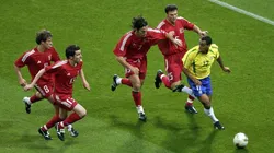 Getty Images/Tim de Waele - Denílson ficou marcado em lance contra a Turquia na Copa de 2002.