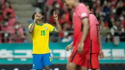 Gabriel Jesus comemora gol diante da Coreia do Sul, o último do Brasil na goleada por 5 a 1 em Seul