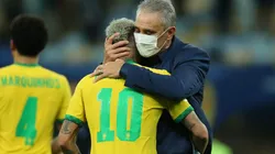 Foto: Alexandre Schneider/Getty Images | Tite demonstrou preocupação com a pressão sofrida por Neymar