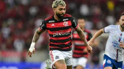 Gabigol em partida entre Flamengo x Bahia pelo Campeonato Brasileiro 2024