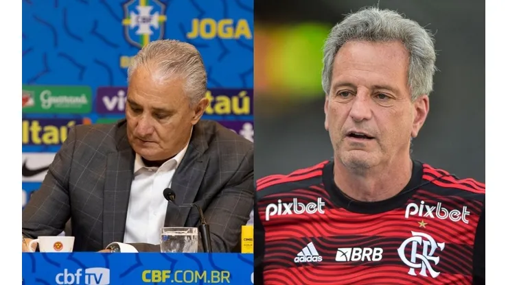 Foto Tite: Flickr Oficial CBF/Lucas Figueiredo e Foto Rodolfo Landim: Thiago Ribeiro/AGIF | Tite dá banho de água fria em Landim e cia.