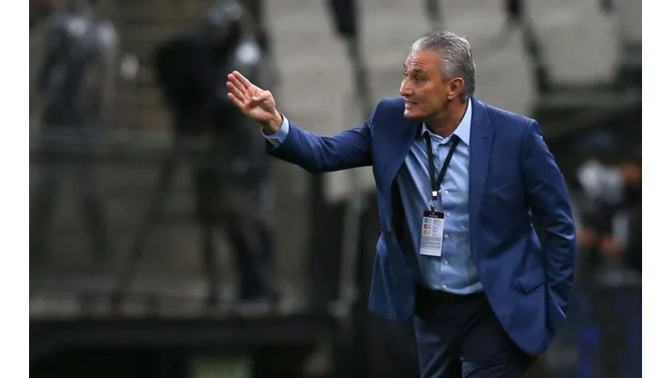 Alexandre Schneider/Getty Images/ Tite no comando da seleção brasileira