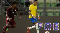 Raphinha faz sua primeira partida como titular da Seleção Brasileira (Foto: Lucas Figueiredo / CBF)
