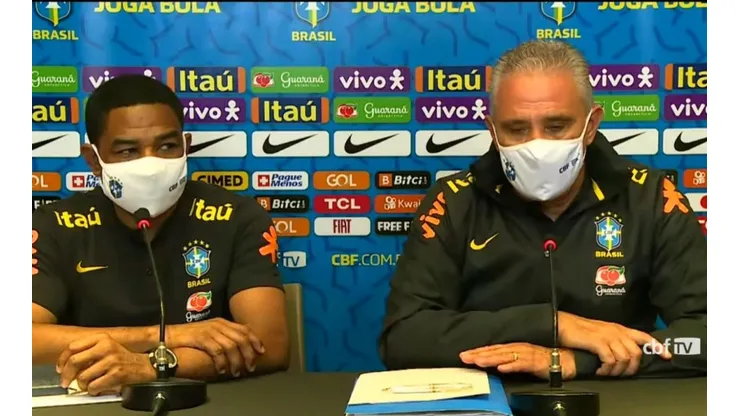 Tite e César Sampaio falaram sobre tema abordado por Marcão recentemente (Foto: Reprodução)
