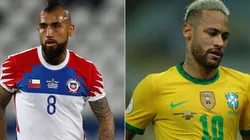 Vidal e Neymar: craques de suas seleções se enfrentam hoje a noite (Getty Images)