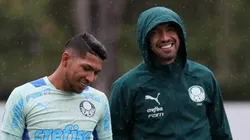 Rony e Abel Ferreira em treino do Palmeiras: O Rústico abriu o coração para falar de seu trabalho com o treinador - Foto: Flickr Oficial Sociedade Esportiva Palmeiras