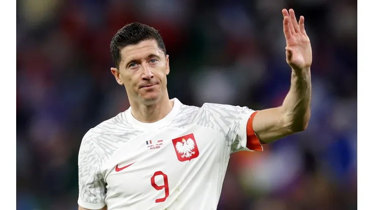 Photo by Alex Grimm/Getty Images - Lewandowski marca seu segundo gol em Copa do Mundo