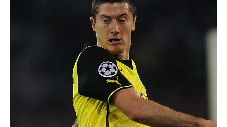 Getty Images/Paolo Bruno - Lewandowski se destacou após soco de alviverde