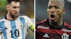 Getty Images/Alex Grimm e Agif/Thiago Ribeiro - Colega de Messi e Marinho viram assunto no Flamengo