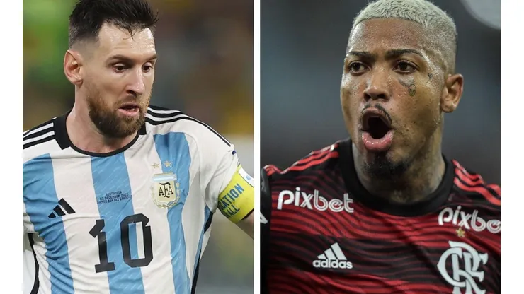 Getty Images/Alex Grimm e Agif/Thiago Ribeiro - Colega de Messi e Marinho viram assunto no Flamengo