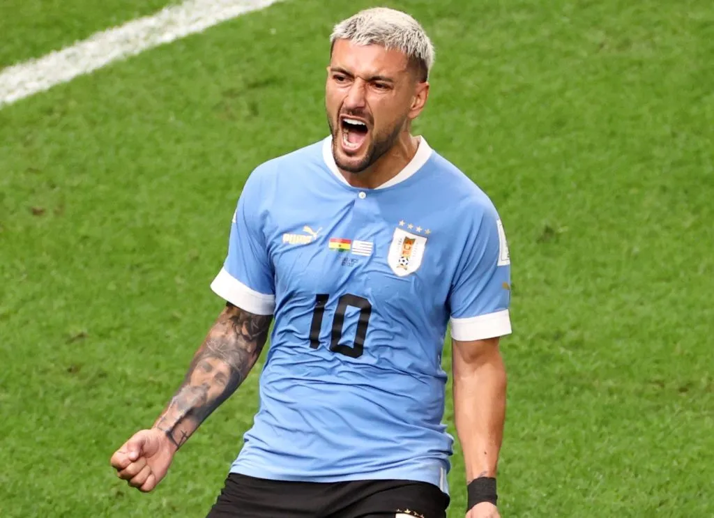 Foto: Divulgação/Twitter Oficial Fifa – Arrascaeta, craque do Flamengo, em ação pelo Uruguai.