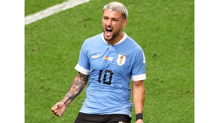 Foto: Divulgação/Twitter Oficial Fifa - Arrascaeta foi o destaque de vitória do Uruguai na Copa