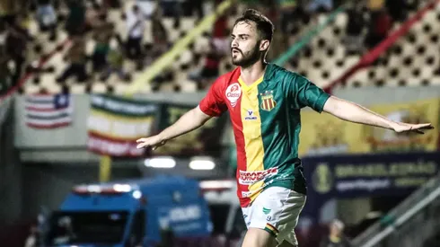 Divulgação/Sampaio Corrêa. Poveda é o artilheiro da Série B