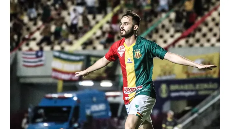 Divulgação/Sampaio Corrêa. Poveda é o artilheiro da Série B