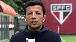 Foto: Reprodução/SporTV - André Hernan trouxe informação de titular na LD do São Paulo diante do Del Valle