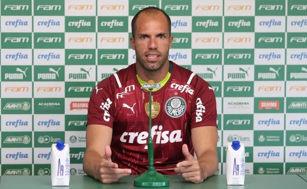 Marcelo Lomba é reserva de Weverton do Palmeiras e interessa ao Fluminense – Foto: César Greco/ Palmeiras