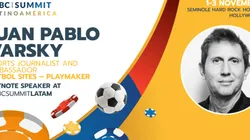 Foto: Divulgação/ SBC Summit Latin America contará com a presença da lenda do jornalismo esportivo Juan Pablo Varsky.