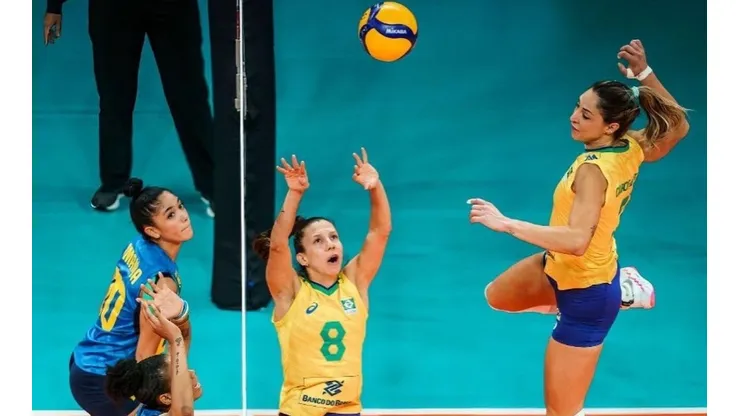 Vôlei: Brasil atropela Colômbia em sua melhor atuação no Mundial e garante vaga à segunda fase