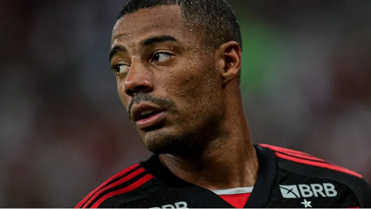 De La Cruz durante partida entre Flamengo e São Paulo, no Maracanã, pelo Campeonato Brasileiro, no dia 17/04/2024.