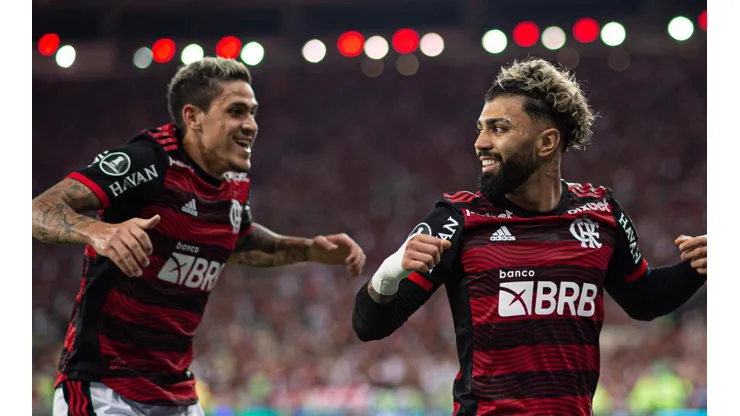 Foto: Jorge Rodrigues/AGIF - Pedro e Gabigol devem ser titulares na Copa do Brasil contra o TImão.