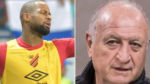 Fotos: Jhony Pinho/AGIF e Robson Mafra/AGIF - Dedé e Felipão: rescisão do zagueiro com Athletico foi pedido do técnico