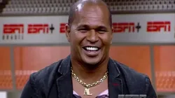 Foto: Reprodução/ESPN - Aloisio Chulapa provocou Abel após reclamação da arbitragem em clássico contra Santos