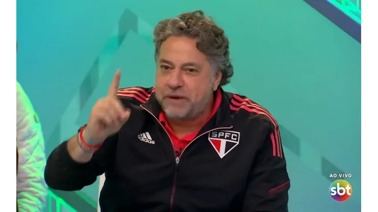 Foto: SBT Sports/YouTube - Julio Casares reclama de árbitro de Ceará x São Paulo
