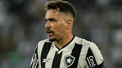 Eduardo durante partida entre Botafogo e Vitória, no Estádio Nilton Santos, pela Copa do Brasil, no dia 02/05/2024.