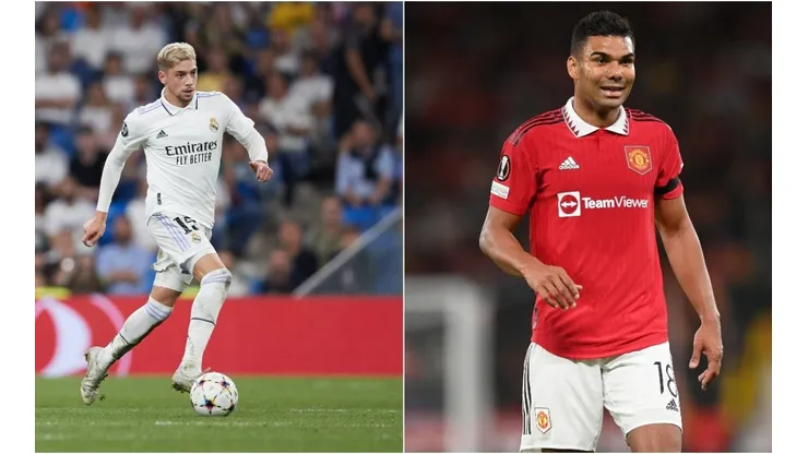 Foto: Getty Images - Valverde e Casemiro conversaram sobre a Copa do Mundo