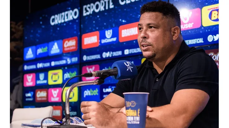 Foto: Gustavo Aleixo/Cruzeiro/Divulgação - Ronaldo Fenômeno: insatisfeito com acordo do Cruzeiro com fornecedora
