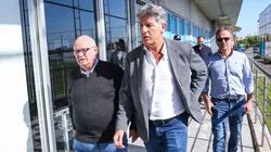 Foto: Lucas Uebel/Grêmio/Divulgação - Bolzan e Renato: Grêmio pode negociar jogador que custou caro
