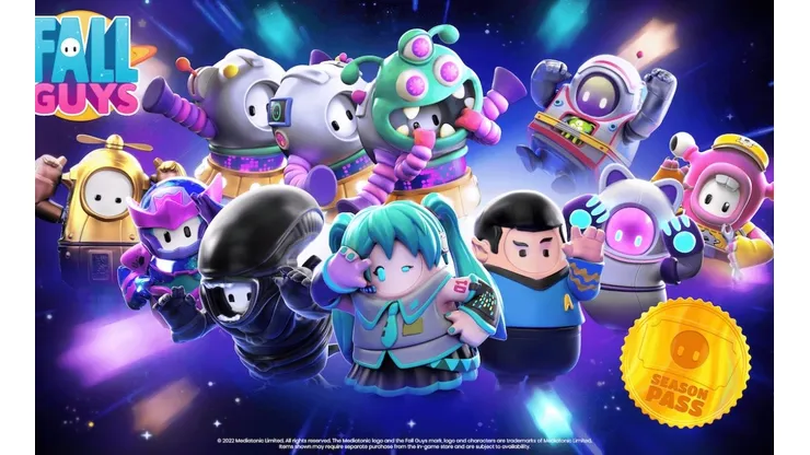 Fall Guys: Temporada 2 – Debandada ao Satélite terá Alien, Star Trek e Hatsune Miku