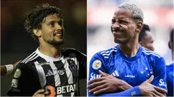 Scarpa do Atlético e Matheus Pereira do Cruzeiro. Foto: Pedro Souza/Atlético; Gustavo Aleixo/Cruzeiro