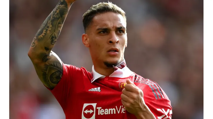 Antony deixou a desejar com a camisa do Manchester United na Liga Europa (Foto: Shaun Botterill/Getty Images)
