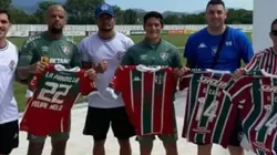 Foto: Reprodução Instagram - Torcida do Vélez no CT do Fluminense.