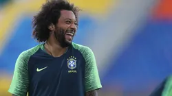 Lucas Figueiredo/CBF - Marcelo fala sobre o Real Madrid em apresentação na Grécia