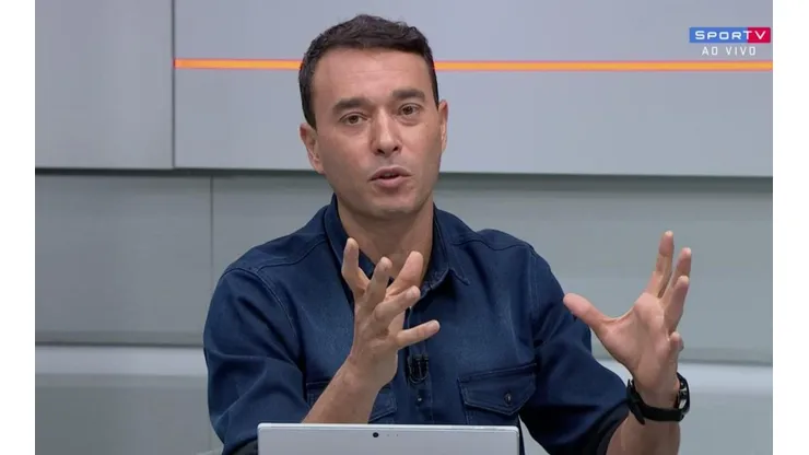 Foto: Reprodução/SporTV - André Rizek revelou que Vítor Pereira, por problemas pessoais, não vai ficar no Corinthians para 2023