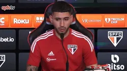 Nahuel Bustos tem situação revelada no São Paulo (Foto: Reprodução/SPFCTV)