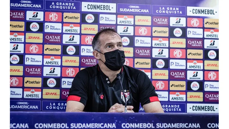 Foto: Alan Deyvid / Atlético GO - Eduardo Baptista revelou estratégia do Atlético-GO contra o São Paulo