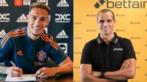 Foto: Twitter/Manchester United Divulgação/Betfair - Antony teve sua chegada ao Manchester United avaliada por Rivaldo