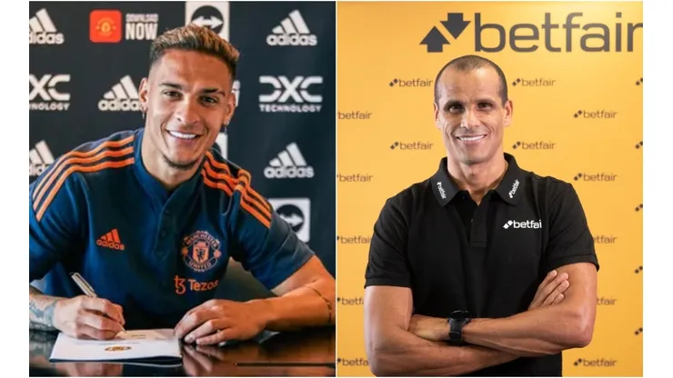 Foto: Twitter/Manchester United Divulgação/Betfair - Antony teve sua chegada ao Manchester United avaliada por Rivaldo