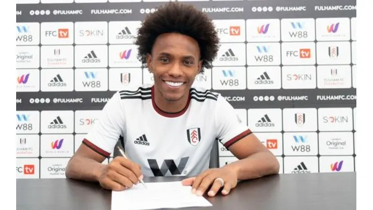 Foto: Reprodução / Divulgação Fulham | Willian foi oficialmente anunciado pelo Fulham