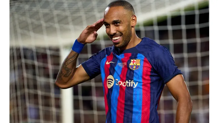 Getty Images/Alex Caparros - Aubameyang decide futuro no Barcelona