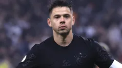 Romero comemorando gol em partida entre Corinthians e Criciúma na Neo Química Arena, pelo Campeonato Brasileiro, no dia 16/07/2024.